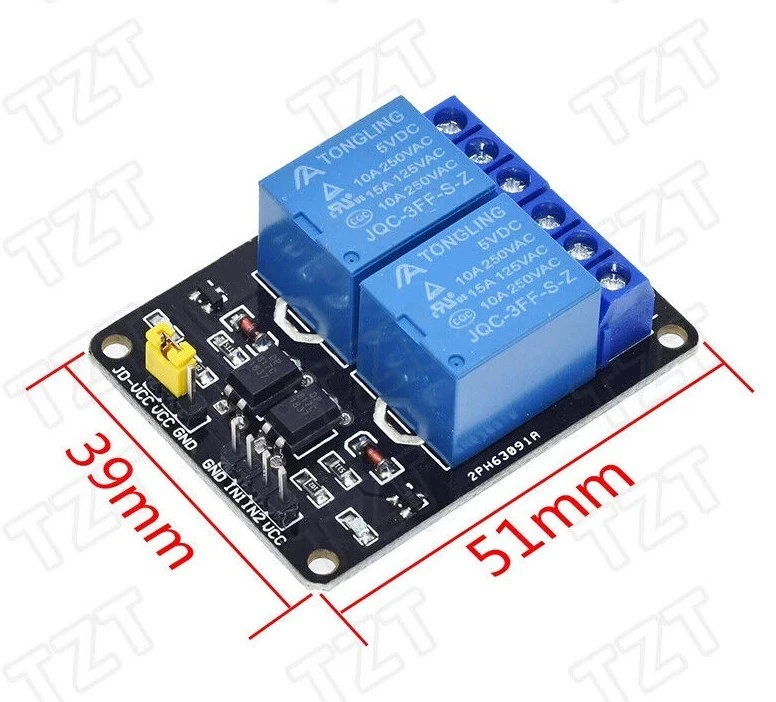 Arduino 5V Relay Module Interface Board for Low Level Trigger 1 2 4 8 Channels - Image 3 of 4