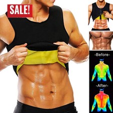 Mens Body Shaper Belly Chest Compression Shirt Slimming Tank Top Abs Girdle Vest
