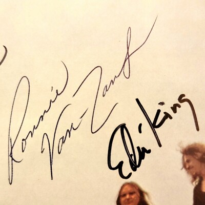 Lynyrd Skynyrd Signed LP Album Includes Ronnie Van Zant Autograph