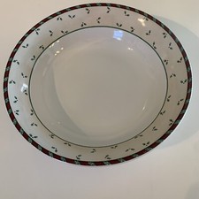 Sakura DEBBIE MUMM Santa s Spirit Serving Bowl Vegetable Bowl Oneida EUC