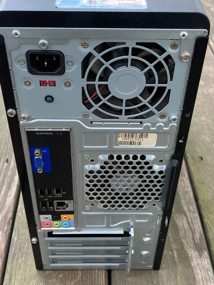 Dell Inspiron 518 Core 2 Quad Q6600 6 GB DDR2 RAM 240 GB Intel SSD Win 10 Pro 64 - Image 4 of 4