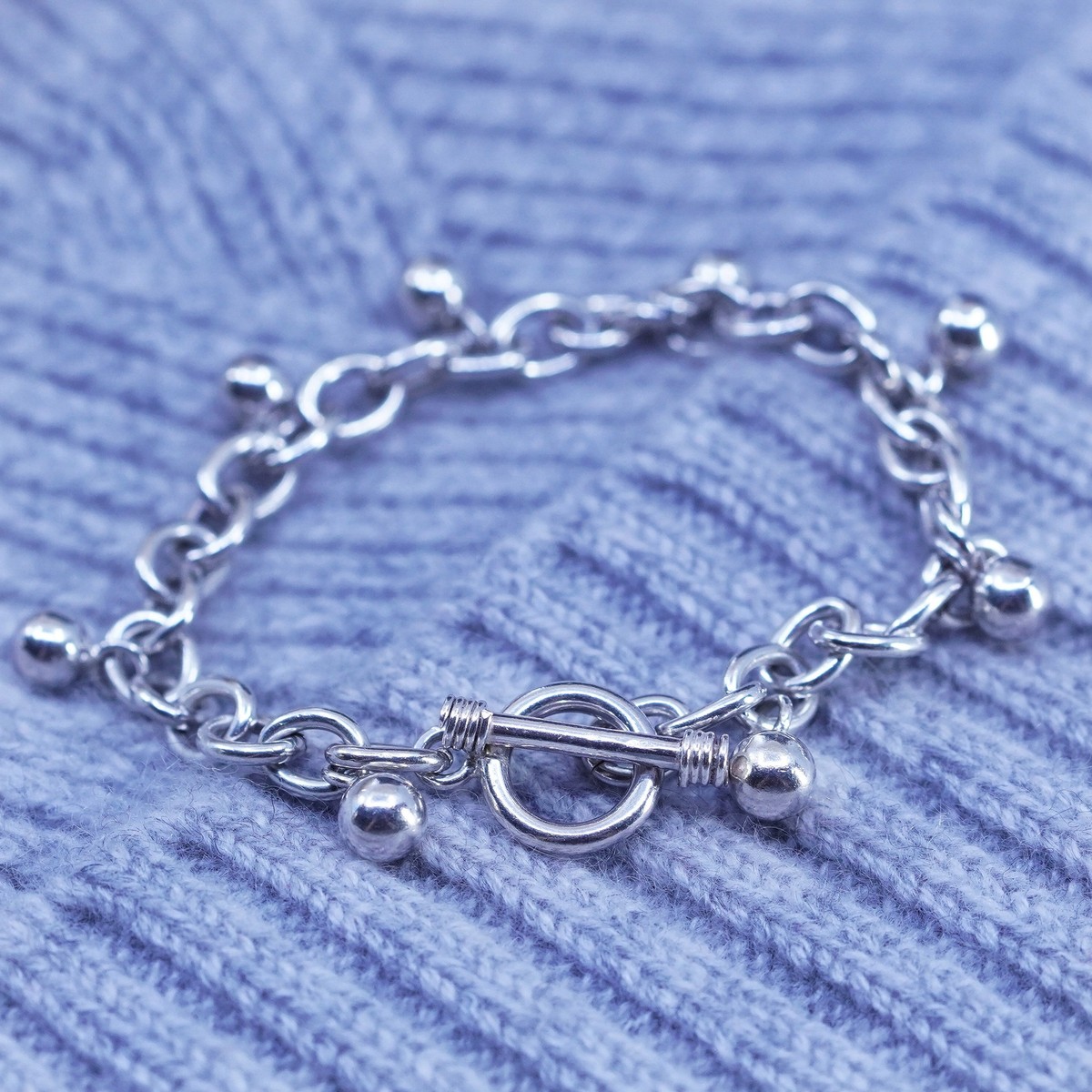 ブレスレット BLENDOFF BLDF Curb Chain Bracelet 6mm Silver 925 7” 6mm, vintage sterling silver 925 bold curb chain bracelet