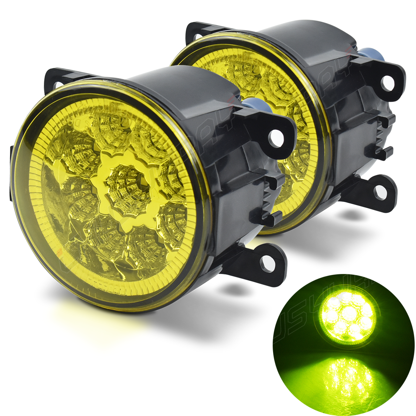 For 2011-2015 Ford Explorer Pair of Fog Light Yellow Lens Replacement Upgrade