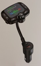 iSimple Bluetooth 5.0 FM Transmitter All black unit no orange accents 