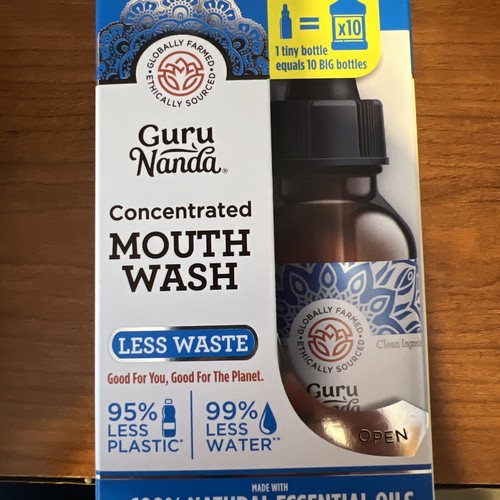 Guru Nanda Eco Friendly Concentrated Mouthwash Wild Mint. TIK TOK Oil