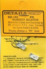 Details West 165 x HO Number Boards EMD F  E Units