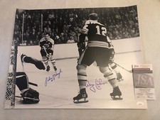 JSA John Bucyk & Wayne Cashman Autographed 16x20 Boston Bruins Signed 627