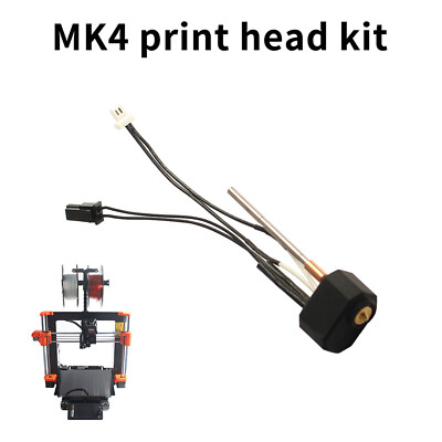 Print Head Hot End High Temperature Brass Nozzle Kit 3D Printer for Prusa MK4