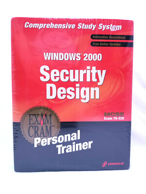 Windows 2000 Security Design Exam Cram Study System, MCSE 70-220, SEALED