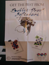 Nintendo NES Bullet Proof Software Original 1990 Promo Poster Insert BPS-NES-US