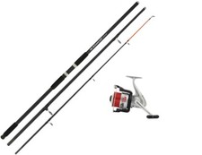 NGT 14ft Ocean Surfcast Beachcaster / Surf Fishing Rod & Silk reel with Line