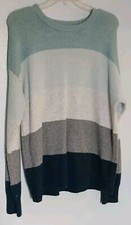 NEW Womens Size Large 12-14 Time and Tru Sweatshirt  Cool Blue Color  SALE 