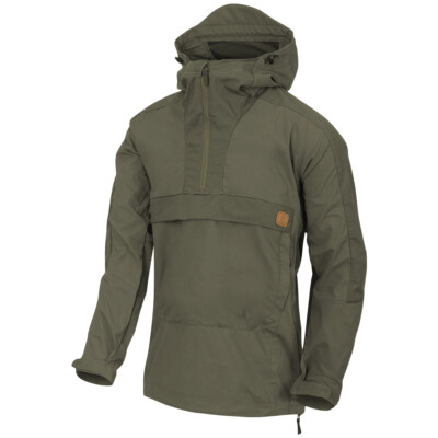 Helikon-Tex Woodsman Anorak Jacket Mens Breathable Lightweight YKK Taiga Green