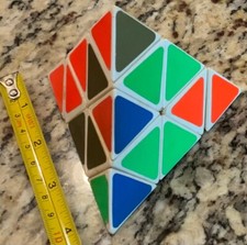 Pyraminx by TOMY 1981 Pyramid Rubix Cube Type Puzzle 1980 s Vintage Puzzler