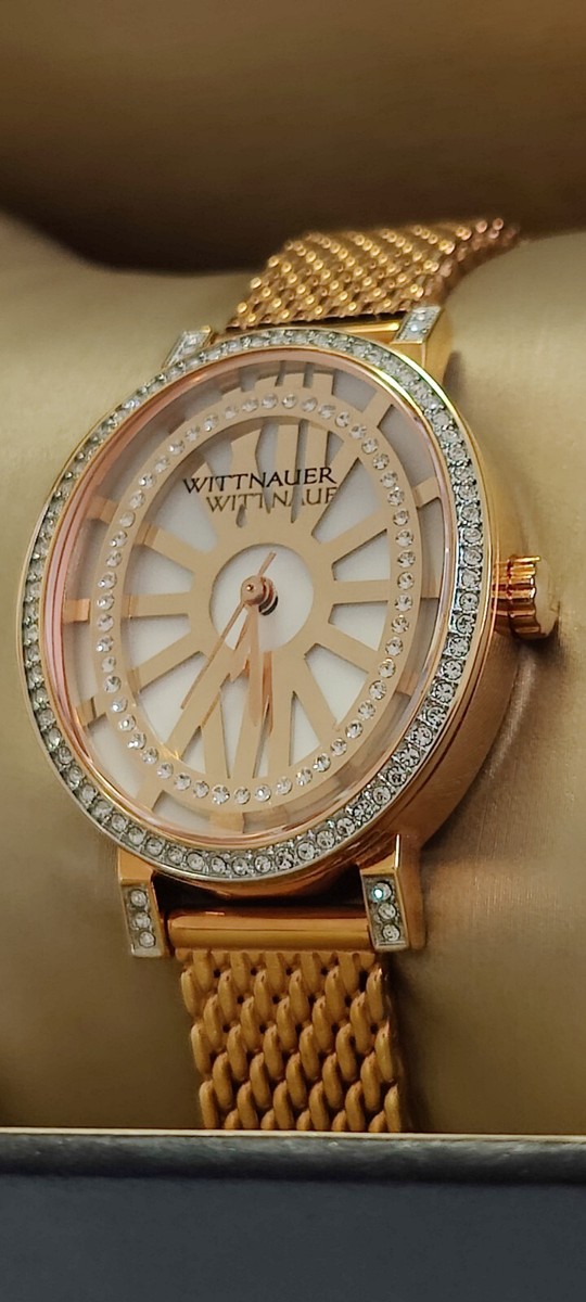 Gorgeous Wittnauer! Beautiful Gold watch with Diamond Bezel -Very Nice Condition Wittnauer Watch Vintage - Etsy main image 2