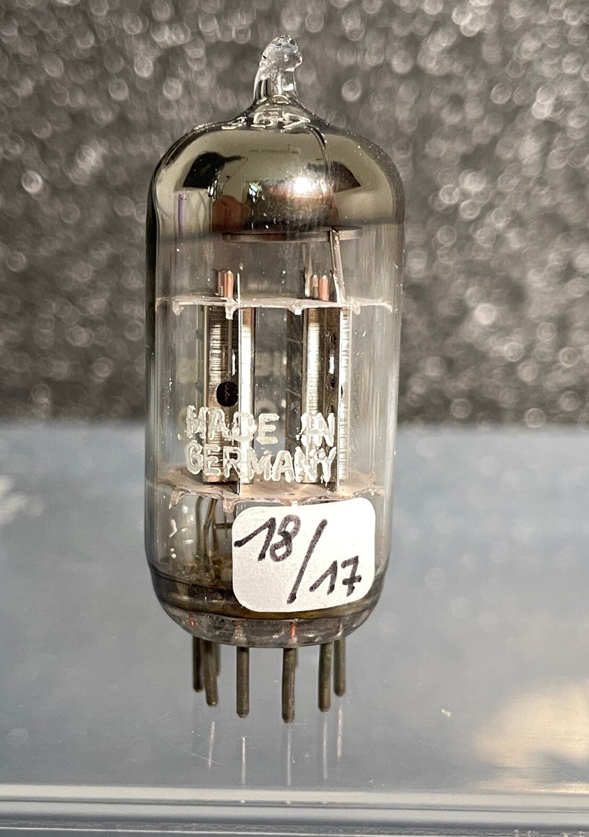 Siemens ECC82 / 12AU7 Nickel Munich #443 Dual Triode Tube Vintage