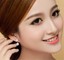 thumbnail 8 - 1 Pair Women Lady Jewelry Silver Double Beaded Rhinestone Crystal Stud Earrings