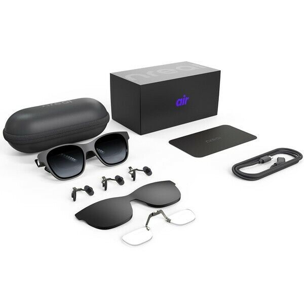 Nreal Air Glasses NRｰ7100RGL Black AR VR Glasses Smart Glasses 2023 NEW