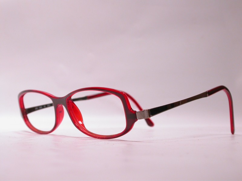 Silhouette Titan Flat Red Clear Light Weight Eyeglasses Made in Austria