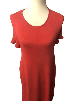 Zara Burnt Orange T Shirt Dress Zara Trafaluc Orange/coral