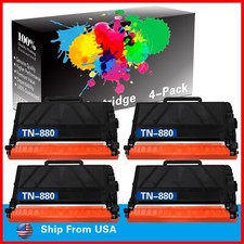 4-Pack TN880 TN-880 Black Toner Cartridge for HL-L6250DW HL-L6400DW Printer