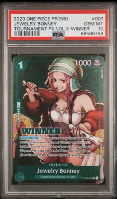 PSA 10 Jewelry Bonney ST02-007 WINNER Promo Tournament One PSA 10 Jewelry Bonney ST02-007 WINNER Promo Tournament One