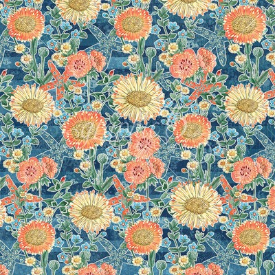 Graphic 45 Sun Kissed Floating Floral 12 X 12 Scrapbook Paper 2 Sheets Ebay