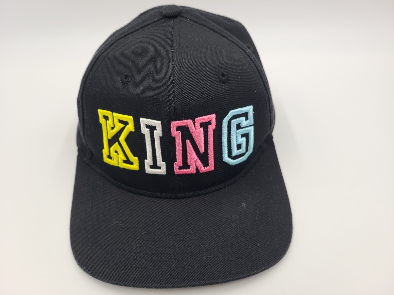 King Sacred Crown Snapback Hat Cap Flat Bill Brim Skateboard Dad Men Women Black