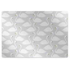 Tappetino Proteggi Pavimento Scuola Casa Ufficio Sedia Scrivania 100x70 Bianco Cigni