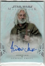 STAR WARS 2018 TOPPS MASTERWORK A-AJ ANDREW JACK MAJOR EMATT RAINBOW AUTOGRAPH