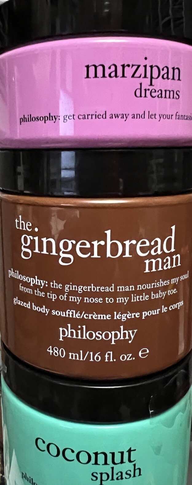 Philosophy Glazed Body Souffle Cream JUMBO 16 oz 8Oz 4 oz NEW Choose