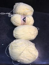Yarn LOT OF TEN 4Pcs Yellow 372 Yards Each Bonaza Brand