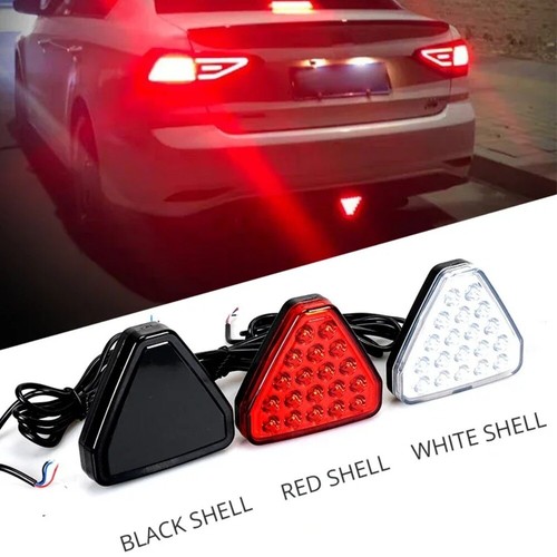 Brake Signal Light Triangle Style Sport Car Rear Third Brake Lights Auto Tai - Foto 5 di 16
