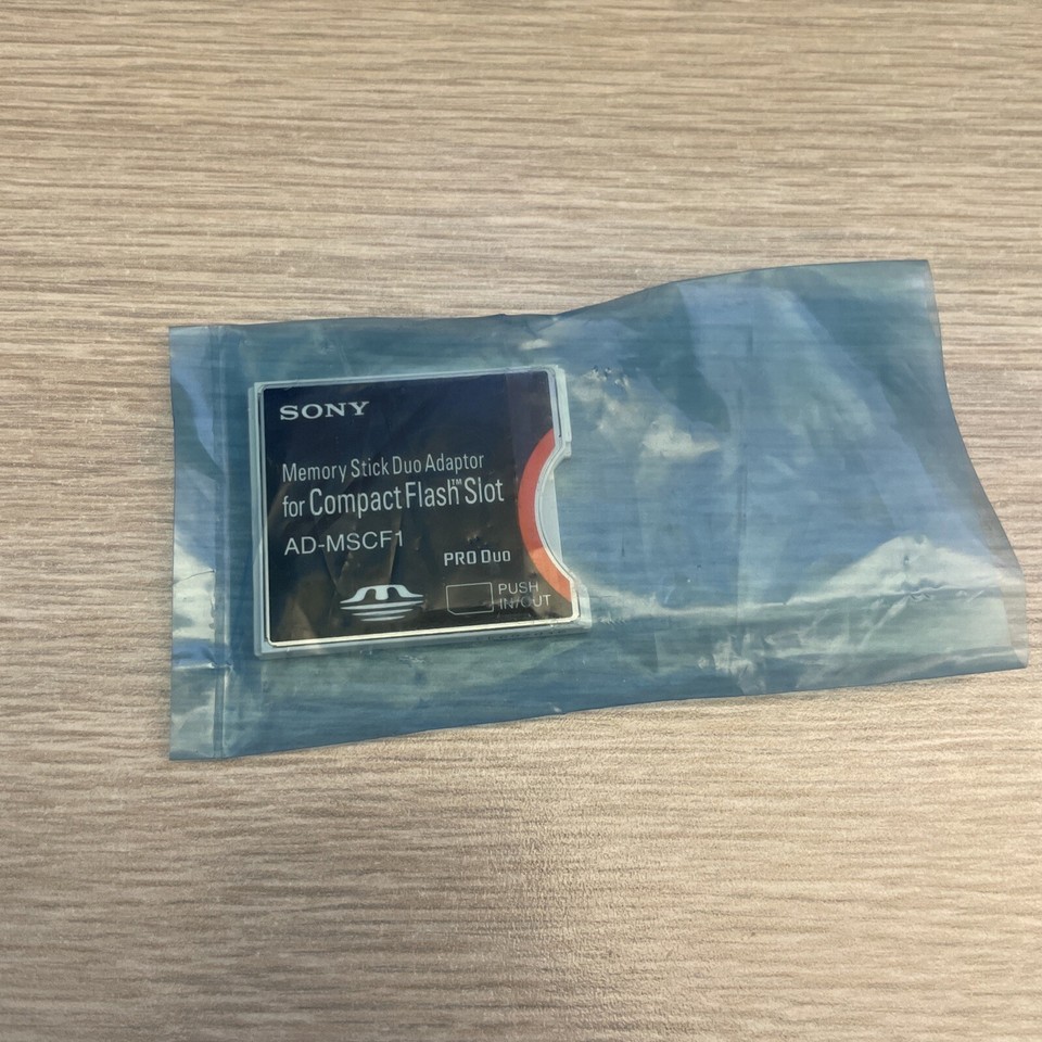 Sony ADMSCF1 Memory Stick Duo Adaptor For Compact Flash Slot eBay