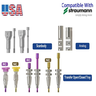 US Dental Fits Straumann ITI NC/RC Transfer Open/Closed Tray Impression Coping