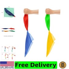 2 Pcs Color Changing Magic Silk Scarves for Magician Tricks