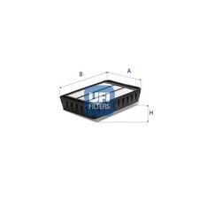 UFI Luftfilter 30.539.00 Filtereinsatz für MITSUBISHI PEUGEOT OUTLANDER 4007 Van