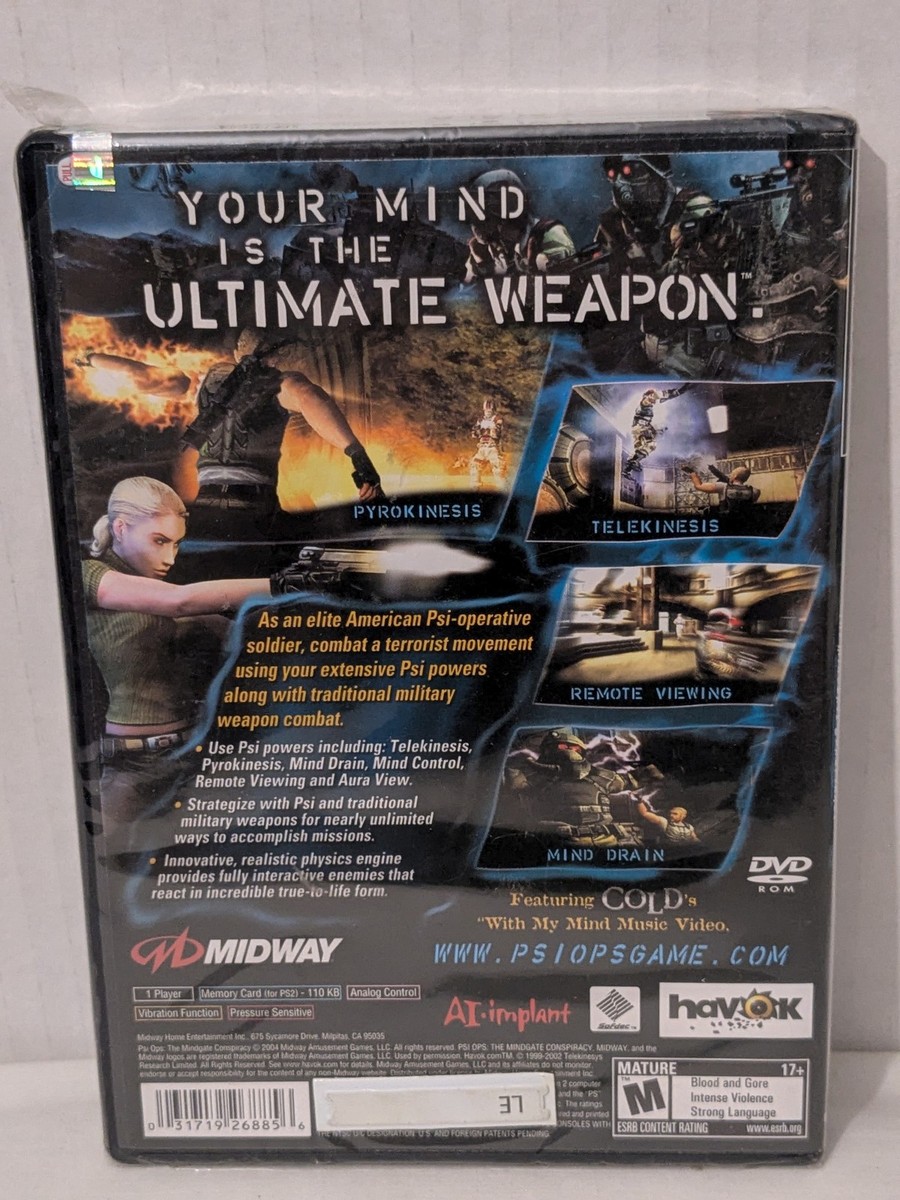 Psi-Ops: The Mindgate Conspiracy (Sony PlayStation 2, 2004) for