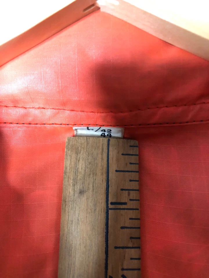 Vintage Timber King Down Reversible Puffer Vest Sz L 44 Duck Orange Camo Hunting - Image 3 of 4