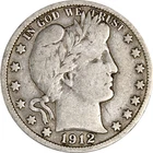1912-S Barber Half Dollar