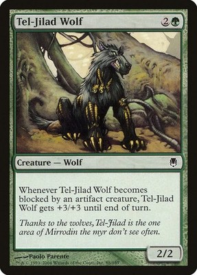 Tel-Jilad Wolf 88 Common Darksteel Magic: The Gathering Near Mint