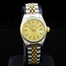 Rolex Oyster Perpetual Date lady steel gold ref 6917 automatic serviced