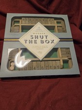 Shut-The-Box Game Wooden Box Strategy New Institute Of Games  Puzzles - NEW