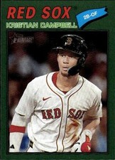 2026 Topps Heritage #367 Kristian Campbell Dark Green