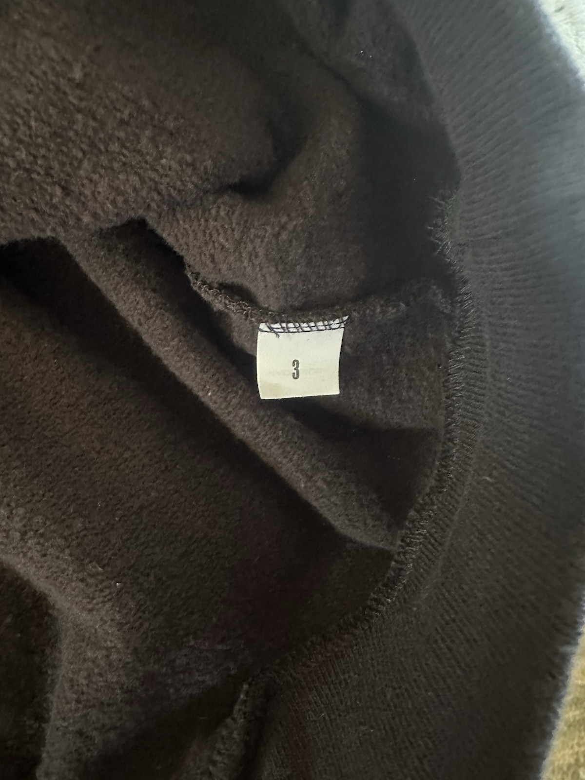 Kanye West Yeezy Blank Black Hoodie Size 3 XL-XXL Heavyweight thumbnail 2