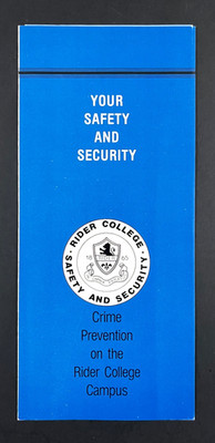 1990s Rider College Safety Security Crime Prevention NJ University Brochure