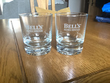 2 x Bells Extra Special  - Whiskey Glasses / Tumblers - Excellent Condition