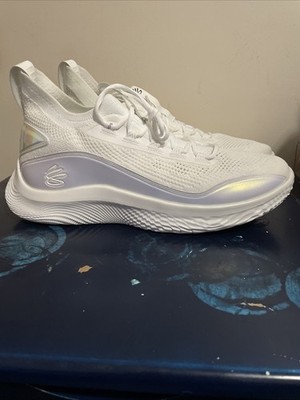 Men Size 15 - Under Armour Curry 8 Iridium White Reflective Shoe 3024422-104