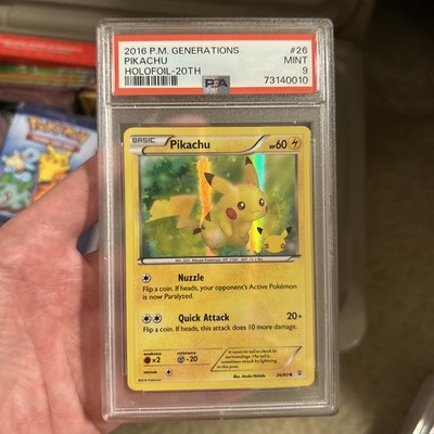 PSA 9 Pokemon Pikachu #26 Journey Generations 20th Anniversary