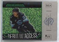 2023 Credentials Debut Ticket Access Horizontal Green 7/15 Ryker Evans #166 00em